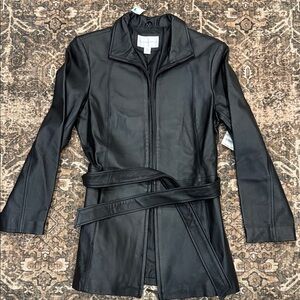 VTG Worthington Genuine Lambskin Leather Jacket Black S